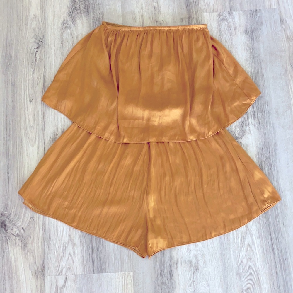 Metallic Gold Romper